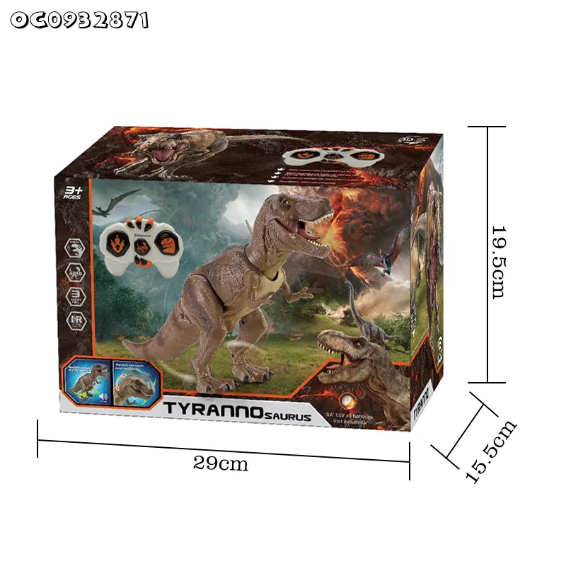 Remote Control Simulation Walking RC Tyrannosaurs T-Rex Large Plastic Dinosaur Toys Made in China with Sound