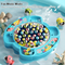 Wholesale Montessori Fishing 45PCS Plastic Moving Fish Game Table Toy for Kids with Music