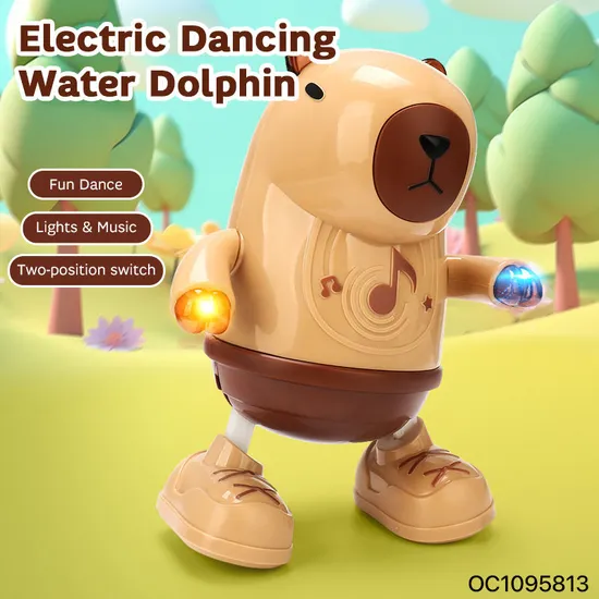 Wholesale Hot Selling Children and Baby Electronic Kids Sensory Dancing Animal Kapibala Musical Light Toys