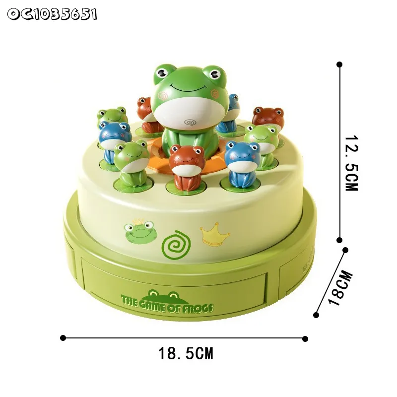 Wholesale Water Summer Children Fishing Game Baby Birthday Gift Electric Machine Catching Frog Kids Interactive Toy