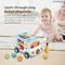 Wholesale Montessori Learning Baby Musical Educational Bus Montessori Piano Toy