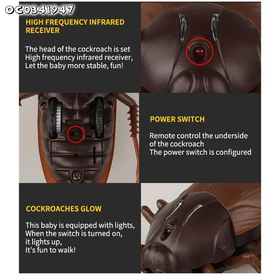 Wholesale Funny RC Plastic Realistic Insects Infrared Remote Control Animal Toy for Boys