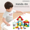 Wholesale Educational DIY Garden Plastic Brick Toy House Building Blocks for Kids