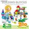 Wholesale Outdoor Blocks Zoo Park Wild Animal Model Plastic Building Blocks Toys for Kids
