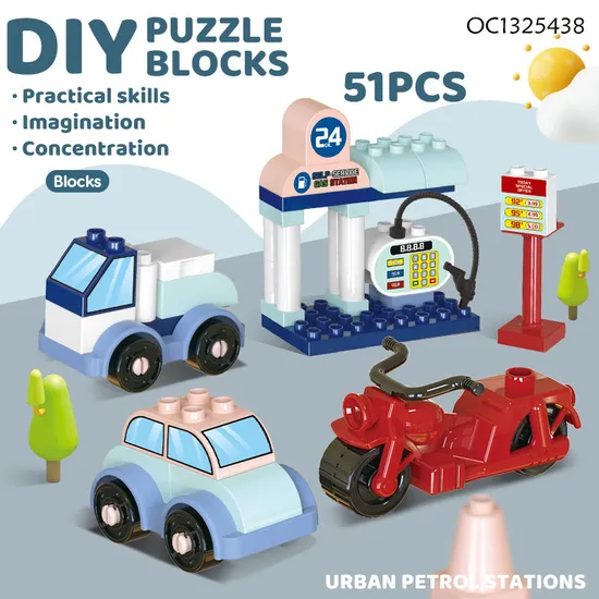 Wholesale Creative Kids Educational DIY Plastic Building Blocks Toy