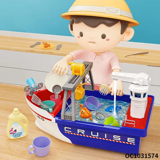 Wholesale Plastic Pretend Play Plastic Children Water Play Floats Boat Pool Magnetic Fishing Toy Game with Kids
