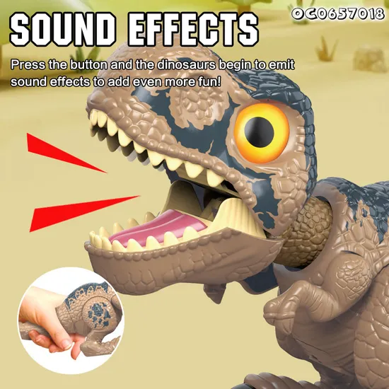 Cute Small Custom Toys Tyrannosaurus Rex Battery Operate Electric China Wholesale Dinosaur Toys with Sound for Children Kids