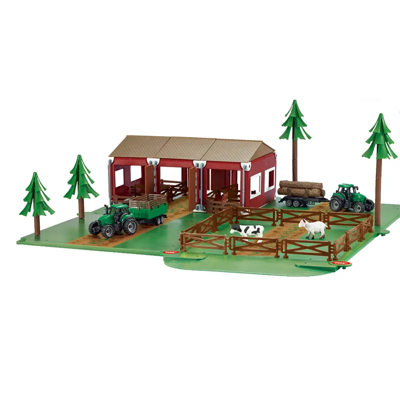 Wholesale Montessori Educational Farm Toys Animals for Kids with Plastic Truck