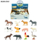 Wholesale Montessori Educational Simulated Plastic Rubber Cow Toys Farm Animal