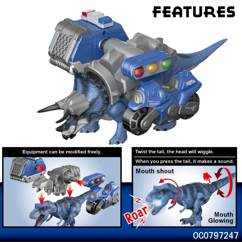 Wholesale Remote Control Plastic Dinosaur Equipment Dinosaur Play Toys
