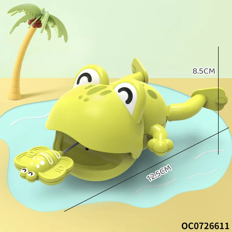 Wholesale Children Water Cute Shower Bath Swimming Plastic Frog Toy