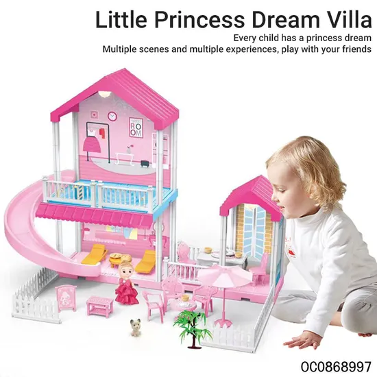 Wholesale Educational 44PCS DIY Plastic Building Block Toy for Girls