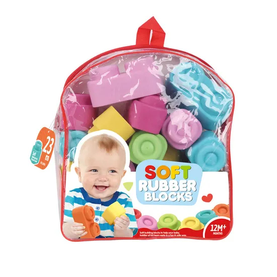 Wholesale Educational Montessori Popular DIY Baby Building Blocks Baby Soft Toy
