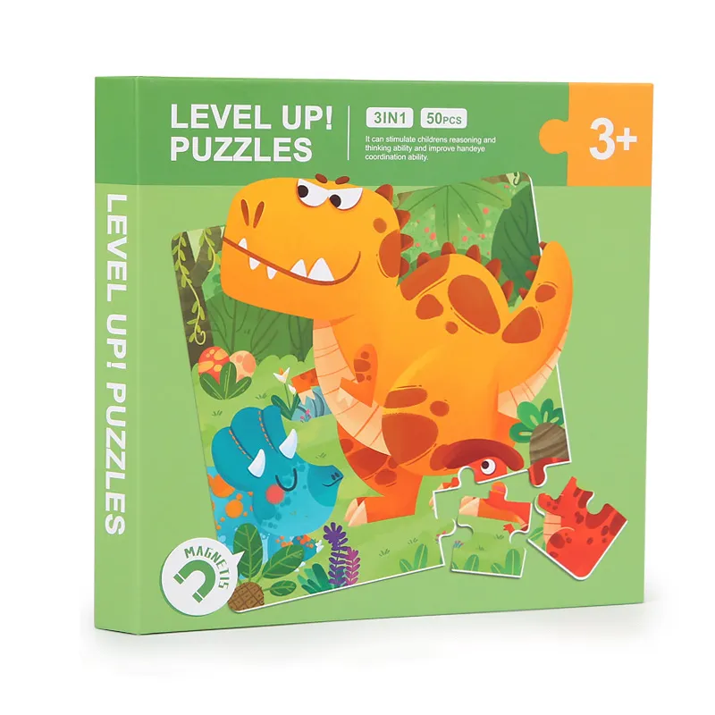 Early Educational Toys Personalized Custom Brain Developmental Games Animal Dinosaur Jigsaw Puzzles Toy for Adult Kids