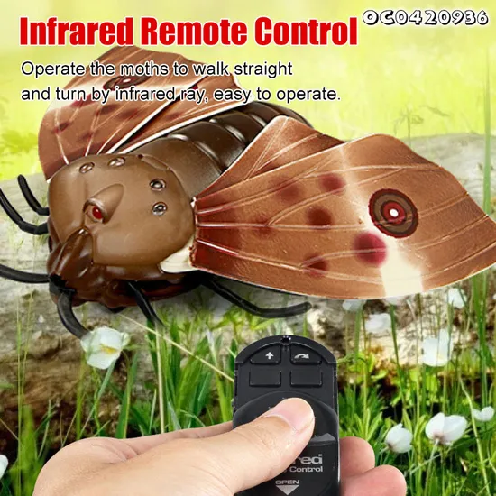 Wholesale Lighted up Interactive Model Mini Remote Control RC Flying Insects Animal Toy