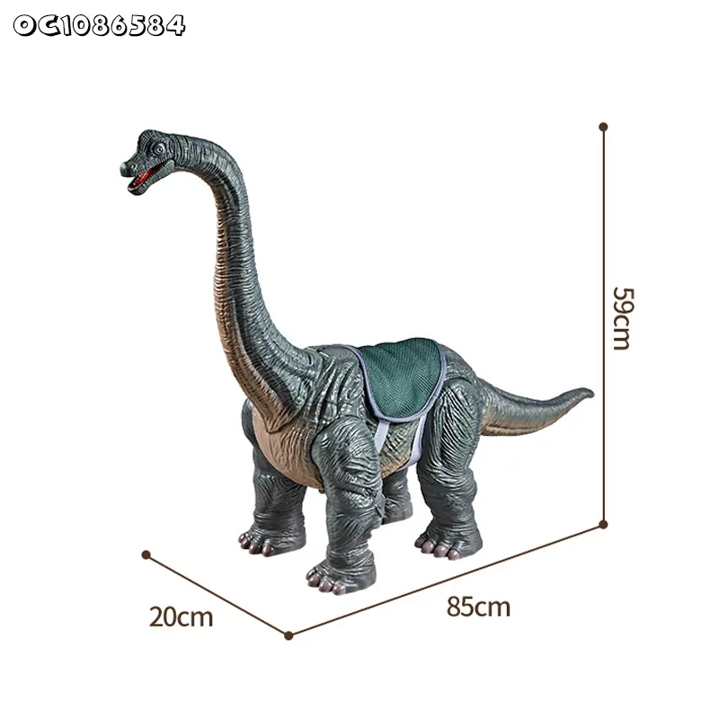 Large Kids Children Customized Realistic Animatronic Electric Ride on Walking Dinosaurs Car Toy with Light and Sound for Sale