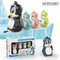 2022 3D Animal Plastic Walking Penguin Music Toys for Kids