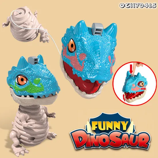 Children Stress Relief Toys Custom Adventure Interactive Open Mouth Dinosaur Gift Toy for Theme Park