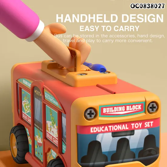 Wholesale Montessori Children's Model Mechanical Plastic Building Blocks Toy