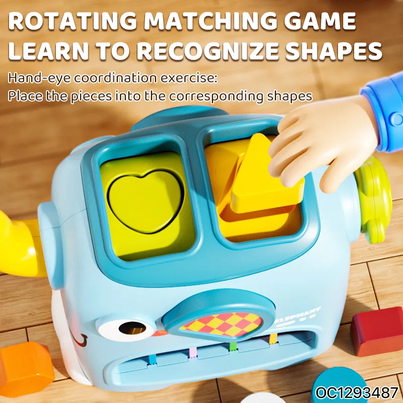 Wholesale Montessori Educational Plastic Shape Building Block Toy