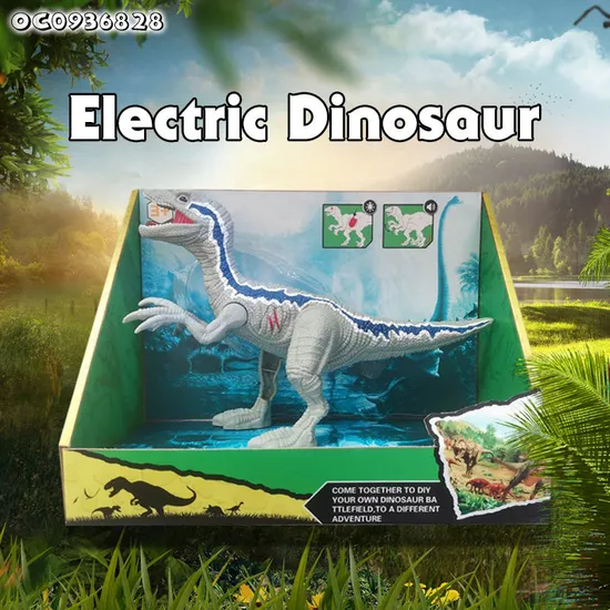 Baby Kids Battery Operated Realistic Animal Figures Dinosaur Model Moving and Walking Toy with Sound and Light for Wholesale