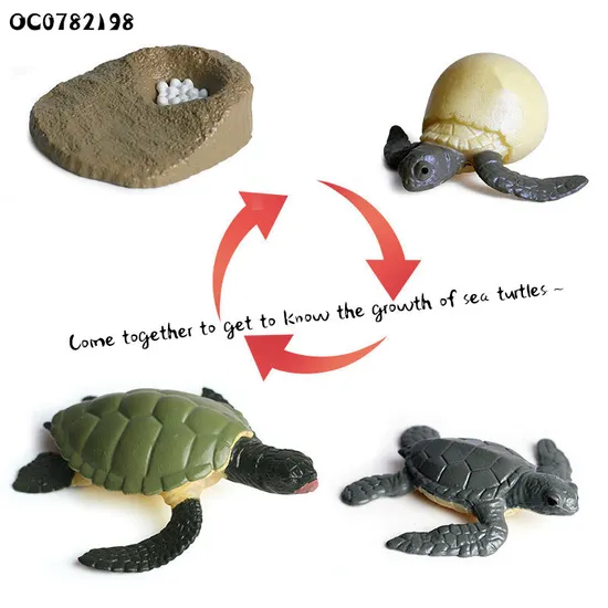 Wholesale Popular Montessori Educational 4 PCS Plastic Education Sea Animals Models Toys for Kids