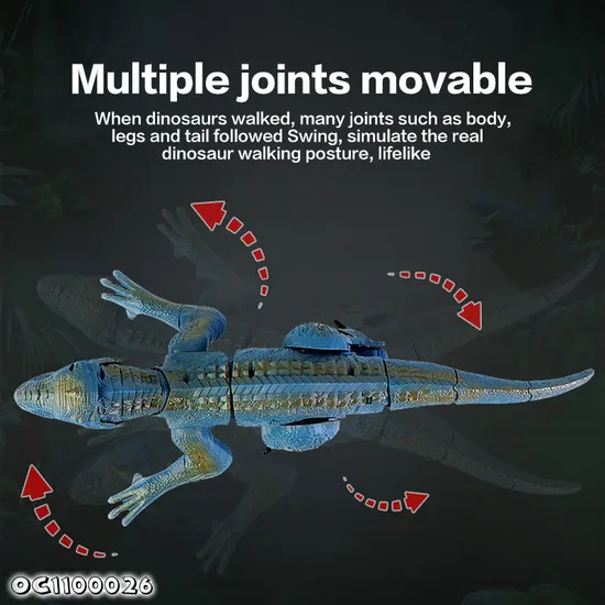 OEM ODM PVC Plastic Walking Robot Dinosaur Toy Realistic Eco Friendly Figure Blue Velociraptor Dinosaur Toys with Remote Control