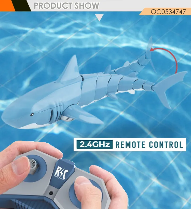 Wholesale Swimming Pool RC Animal Remote Control Shark Plastic Toys for Kids