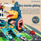 High Quality Kid Pretend Play Dinosaur Winding Mountain Highway Track Car Educational Game Set DIY Dinosaur Rail Parking Lot Toy