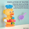 Wholesale Plastic Bathtub Funny Waterwheel Animal Baby Spray Water Bath Toy Duck