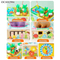 Wholesale Montessori Plastic Educational Wooden Puzzle Activity Fishing Baby Box Toy
