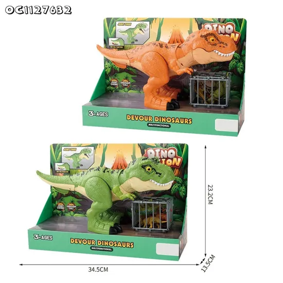 PVC Dinosaur Simulation Sound Jurassic Tyrannosaurus Rex Mechanical Electric Robot Dinosaur Toy with Moving Tail and Mouth