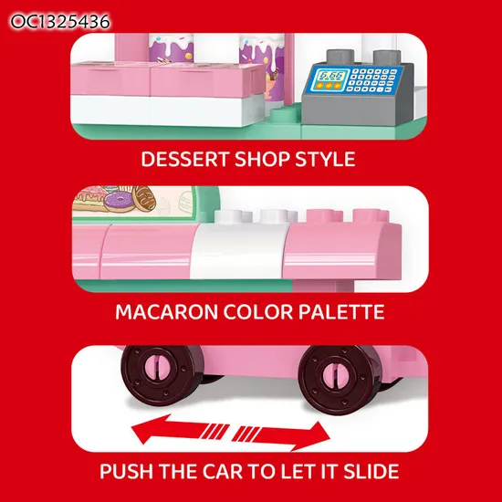 Wholesale Ice Cream Educational Learning Building Block Baby Brick Popular DIY Toys