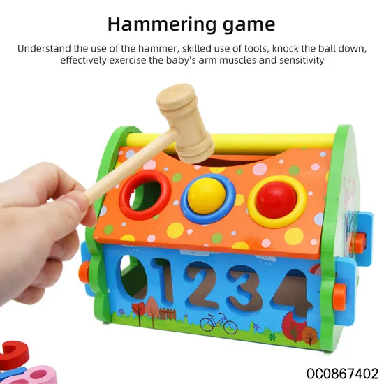 Wholesale Montessori Educational Wooden DIY Building Block Toy