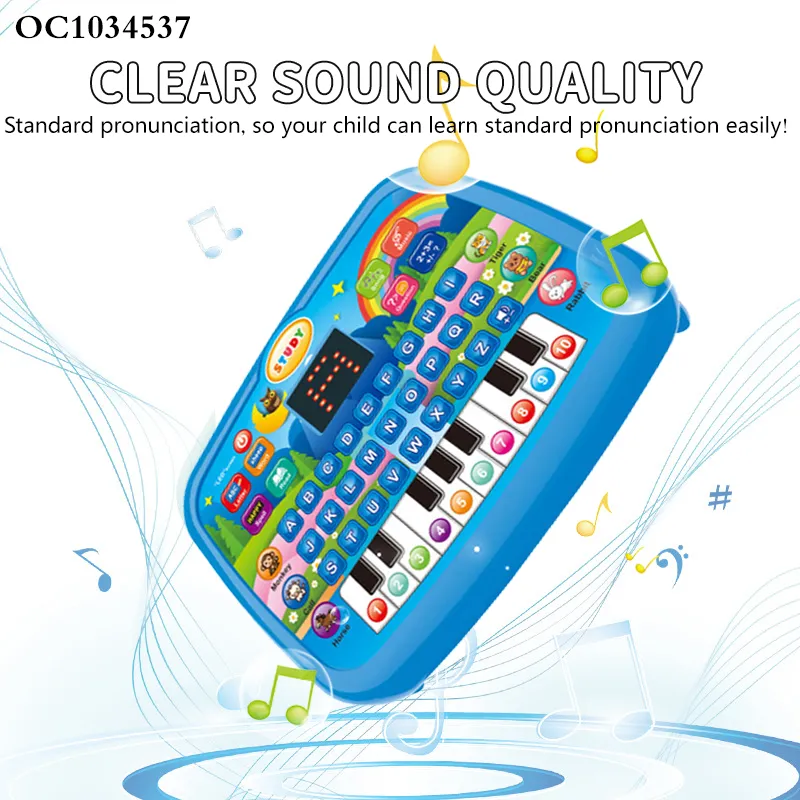 Wholesale Montessori Kids Laptop Education Musical Sound Learning Machine Keyboard Toy