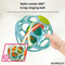 Hand Eye Coordination Shake Rattle Drum Baby Hand Grabbing Toy Felt Balls Baby Stress Ball Toy