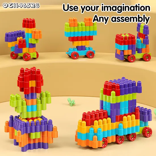 Wholesale Educational Creative Montessori Plastic 800PCS Building Block Toy