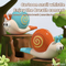 Wholesale Popular Cartoon Snail Animal Shaped Montessori Mini Plastic Music Toy
