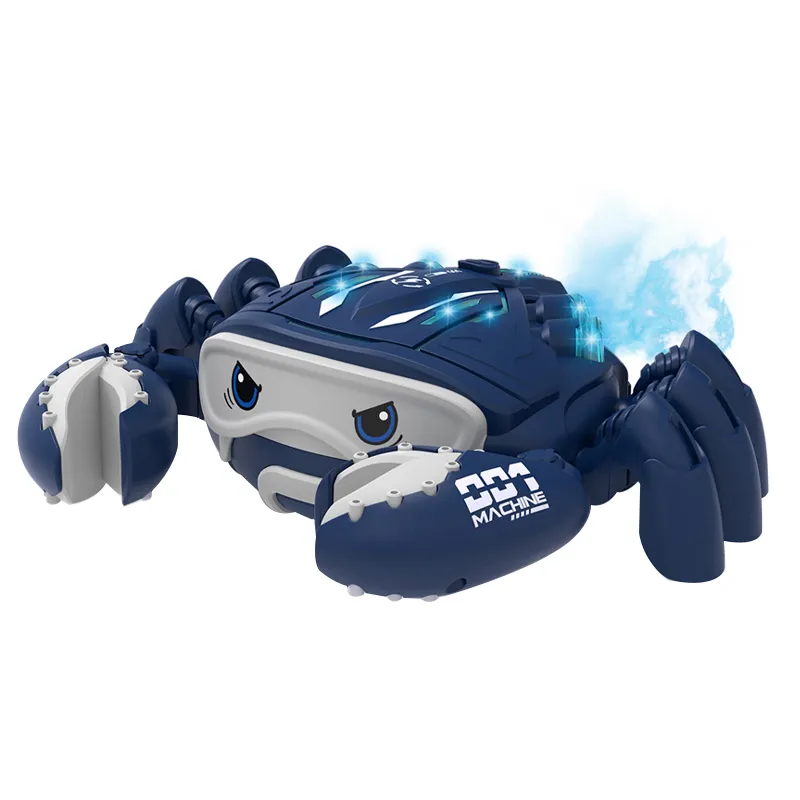 Wholesale Light up Toys LED Flashing Infant Musical Crawling Crab Electric Baby Battery Operated Toys