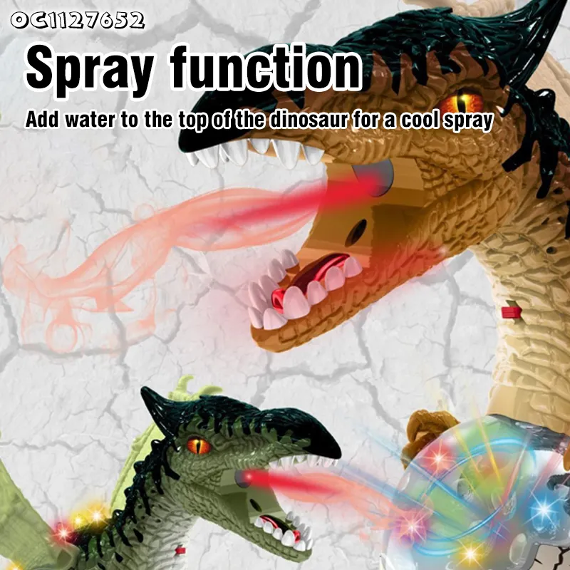 LED Lighted up Electrical Classic Plastic Dinosaur Toy Dinosaurs Model Jurassic with Wings Toy