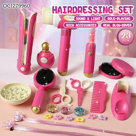 Wholesale DIY Fashion Make up Beauty Play Salon Hair Kid Toys for Little Girls