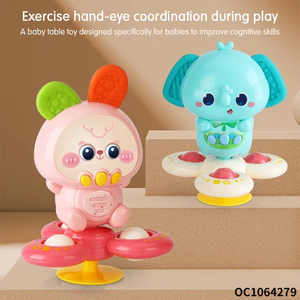 Wholesale Silicone New Born Ring Baby Teether Rabbit Educational Toys with Music