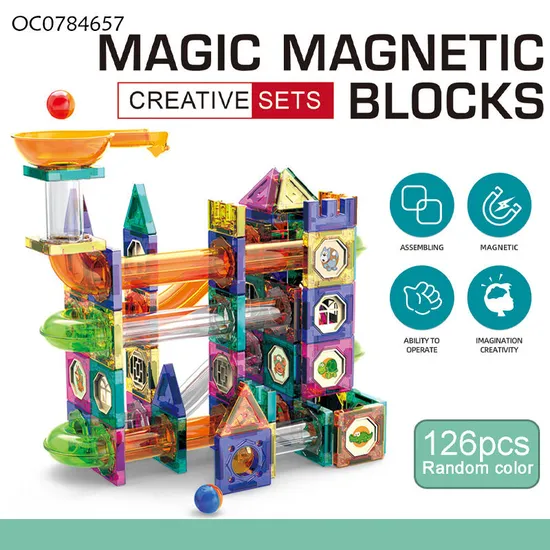 Wholesale Montessori Cheap Creative Magnetic Educational Building Blocks Construction Toy for Kids