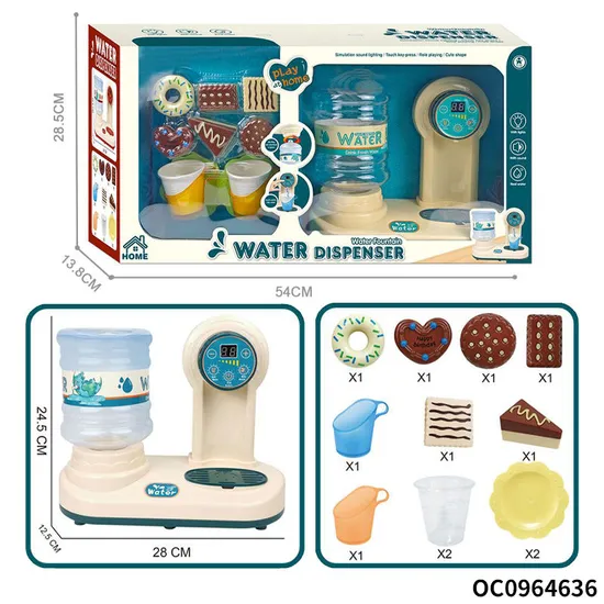 Wholesale Mini Children Pretend Play Children's Plastic Kitchen Tool Electric Water Dispenser Gift Toy for Kids