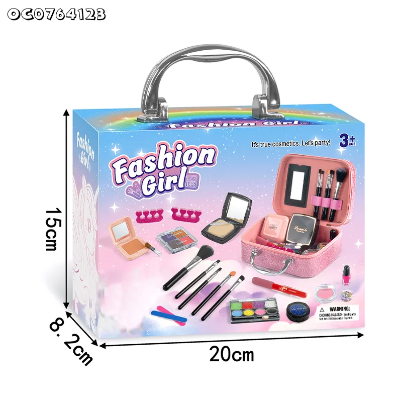 Nail Polish Cosmetics Pretend Portable Makeup Princess Makeup Sets Toy for Children Wholesale