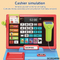 Plastic Shopping Basket Supermarket Game Toy Miniature Cashier Machine Cash Register Toy for Kids