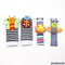 Infant Gift Early Educational Soft Plush Stuffed Toddler 3D Animal Baby Sock with Sensory Rattle Toy for Newborn Hand Wrist Foot
