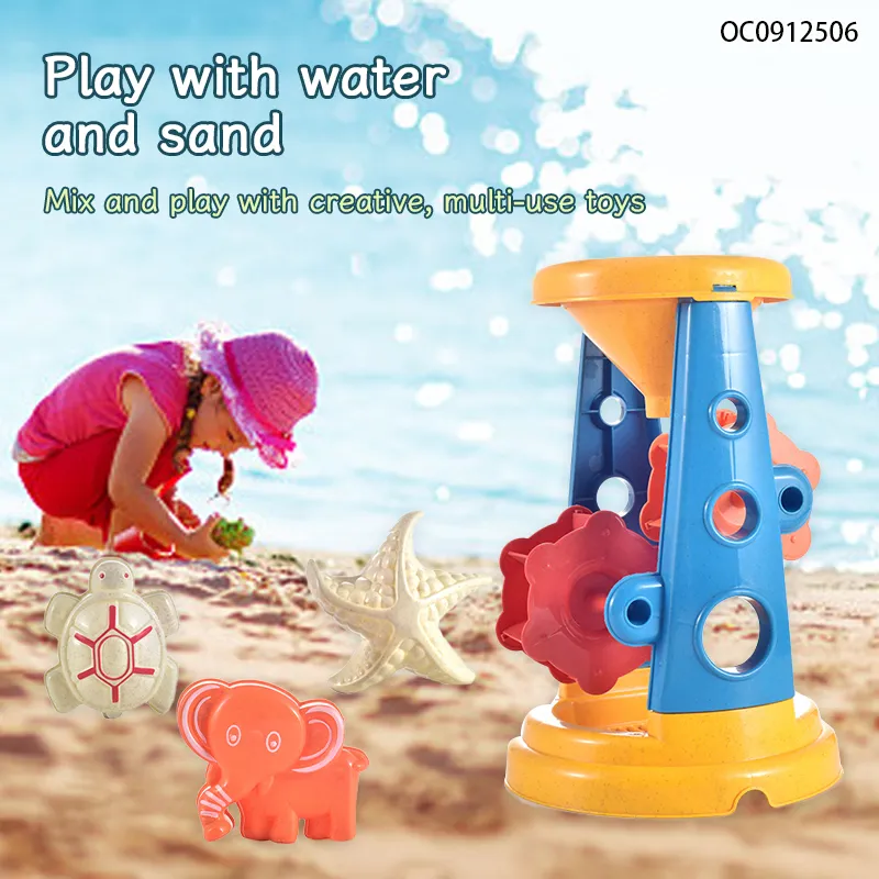 Wholesale Summer Sea Animals Silicone Construction Sand Truck Beach Plastic Outdoor Toys for Children