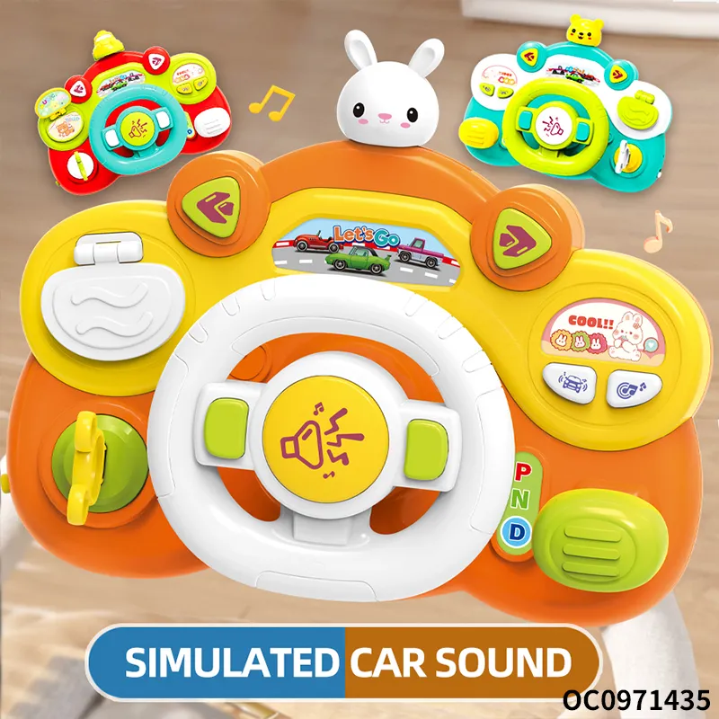 Sensory Games Musical Baby Steering Wheel Baby Rattles Toys for Baby