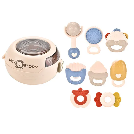 Newborn Baby Kid Toy Early Childhood Development Baby Balls Rainbow Rattle Bells Sensory Toy Eco Friendly Toy with Storage Box